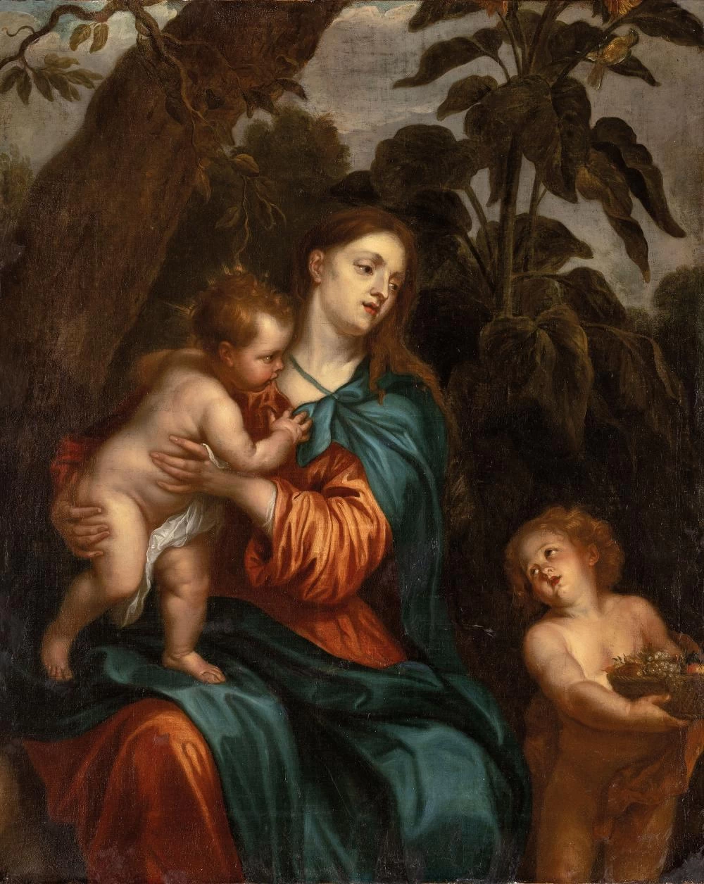 Madonna col Bambino e Giovannino - attribuito